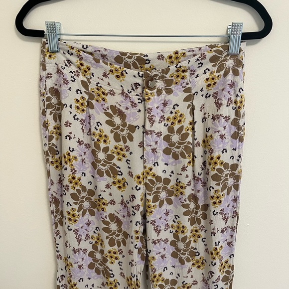 Free People Can't Take My Eyes Off You Floral Flare Pants, XS - Picture 13 of 16
